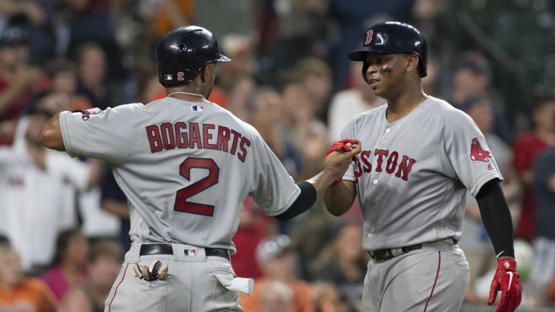 Boston Red Sox's Xander Bogaerts, Rafael Devers