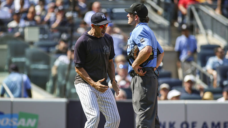 New York Yankees manager Aaron Boone
