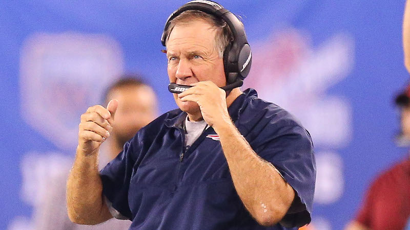 Patriots head coach Bill Belichick