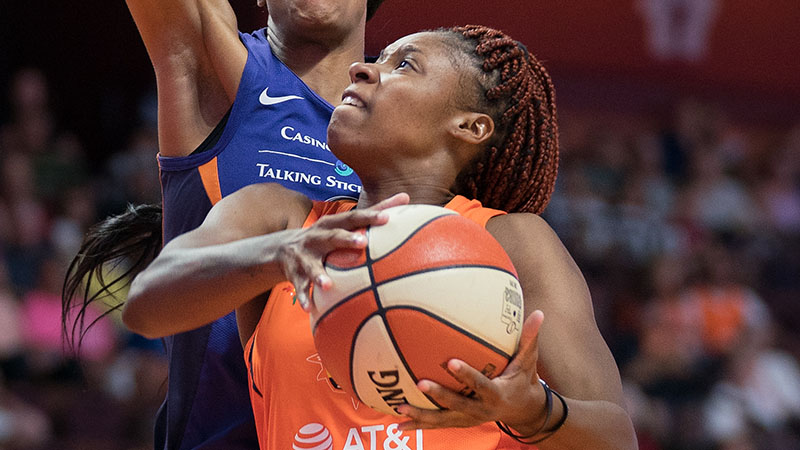 CT Sun guard Bria Holmes