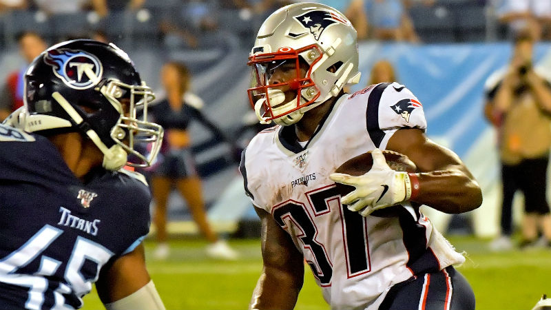 New England Patriots running back Damien Harris