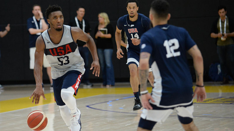 USA guard Donovan Mitchell