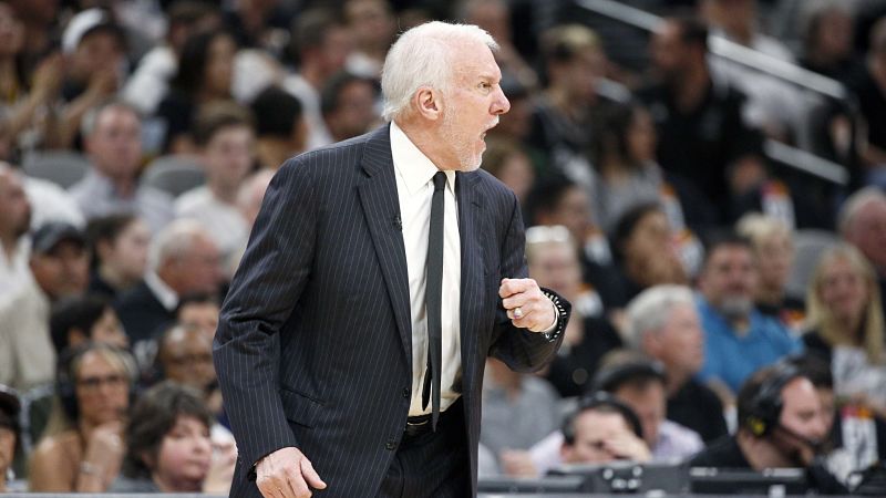 San Antonio Spurs coach Gregg Popovich