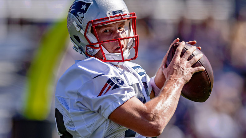 Patriots wide receiver Gunner Olszewski