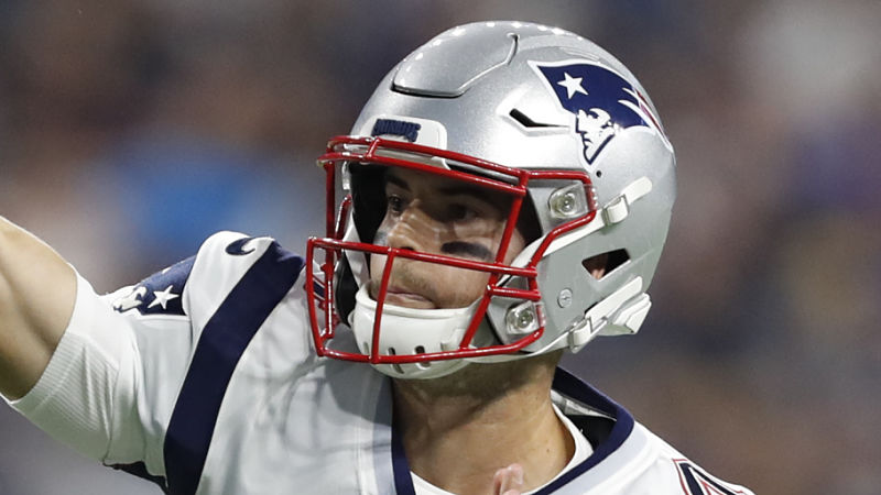 New England Patriots quarterback Jarrett Stidham