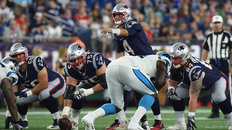Patriots quarterback Jarrett Stidham
