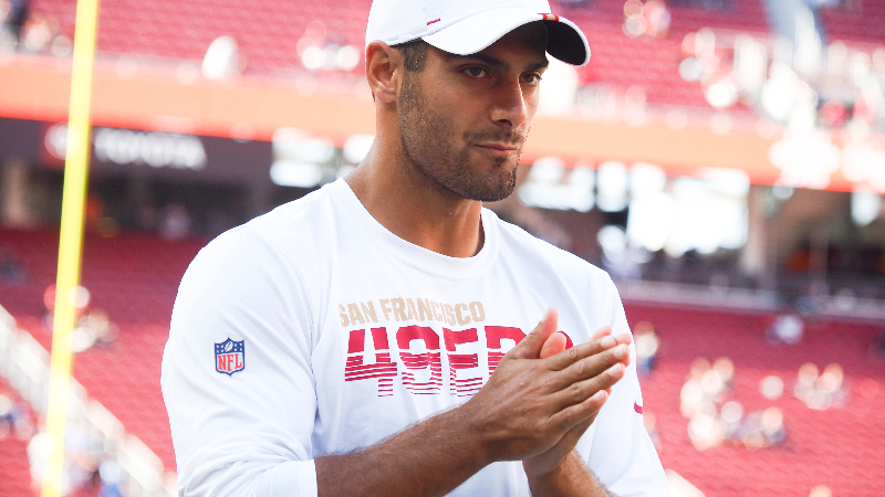 San Francisco 49ers quarterback Jimmy Garoppolo