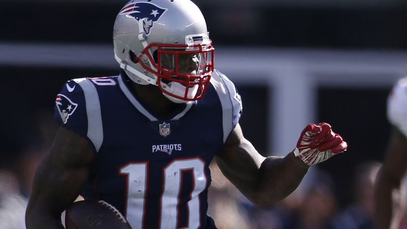 Patriots wide receiver Josh Gordon