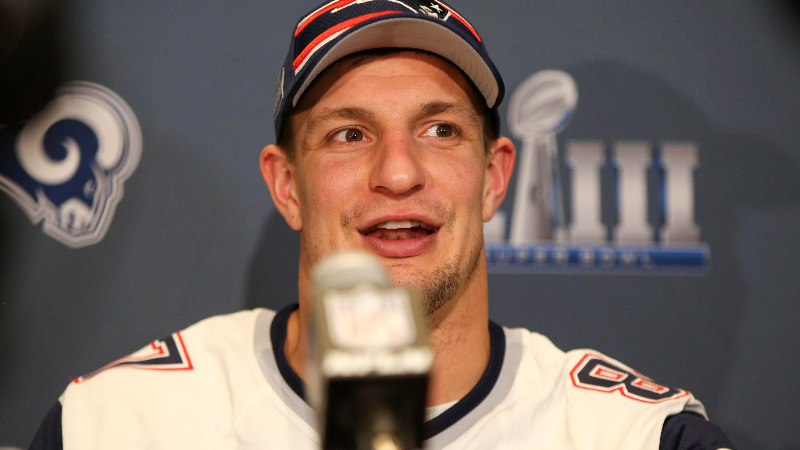 Former New England Patriots tight end Rob Gronkowski