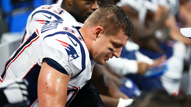 Patriots tight end Rob Gronkowski