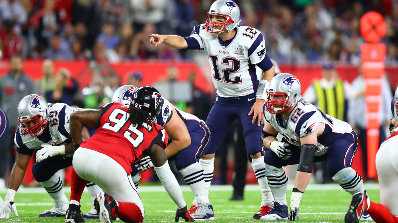 New England Patriots quarterback Tom Brady (12)