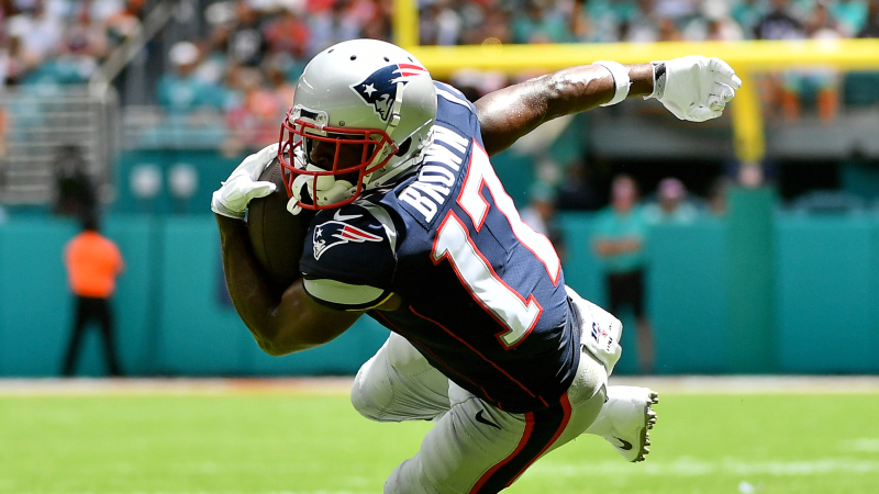New England Patriots wide receiver Antonio Brown