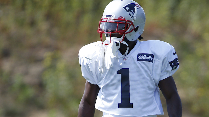 Patriots wide receiver Antonio Brown