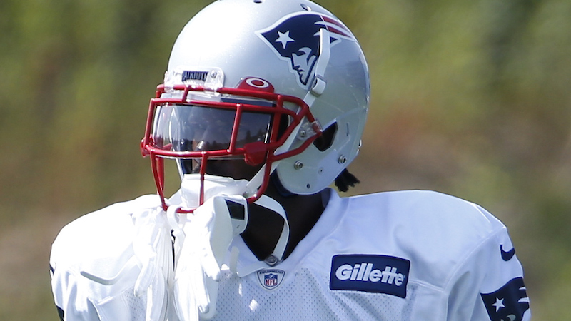 Patriots wide receiver Antonio Brown