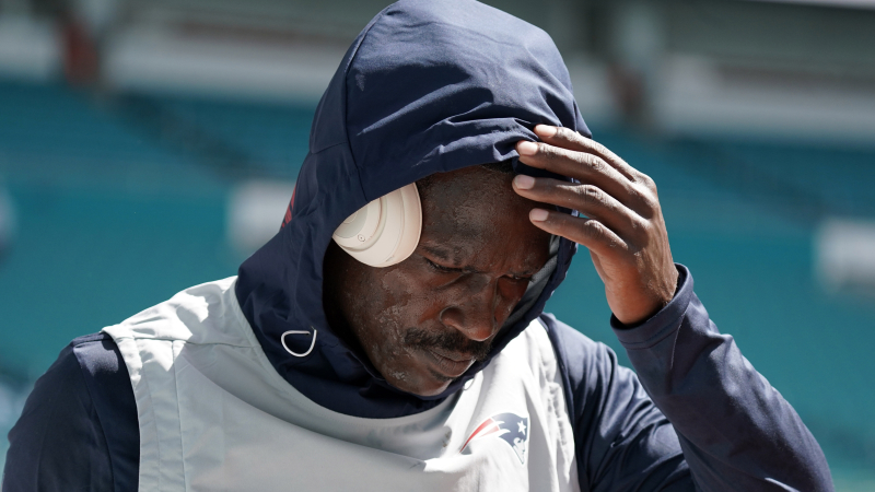 New England Patriots wide receiver Antonio Brown