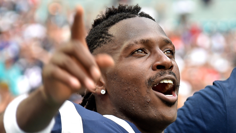 New England Patriots wide receiver Antonio Brown