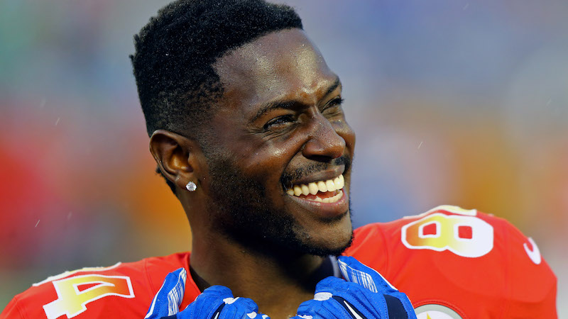 Patriots wide receiver Antonio Brown