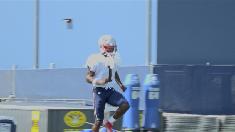 Patriots wide receiver Antonio Brown