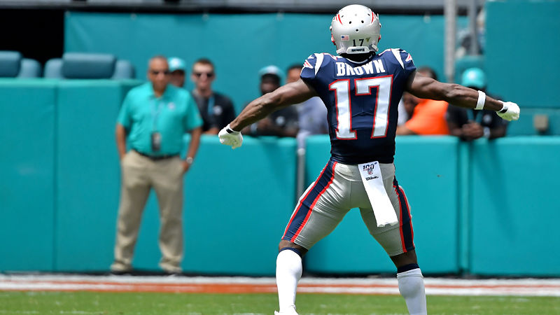 New England Patriots wide receiver Antonio Brown