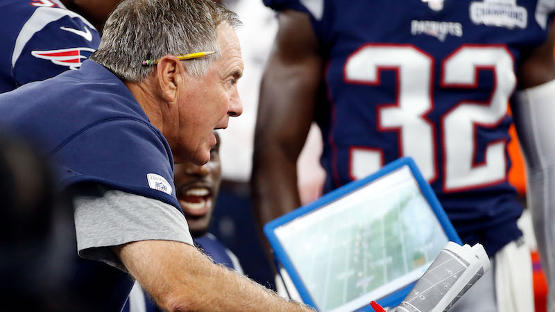 New England Patriots head coach Bill Belichick