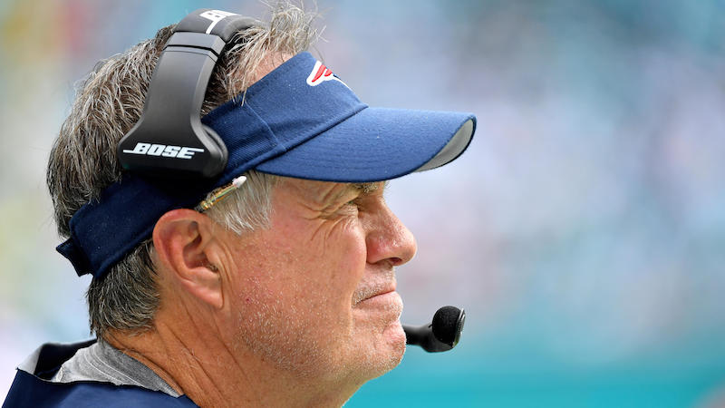 Patriots head coach Bill Belichick