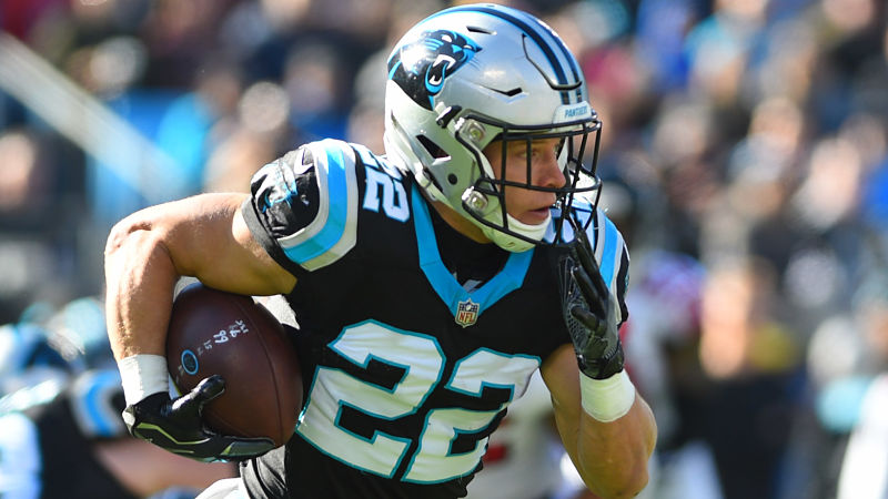 Carolina Panthers running back Christian McCaffrey
