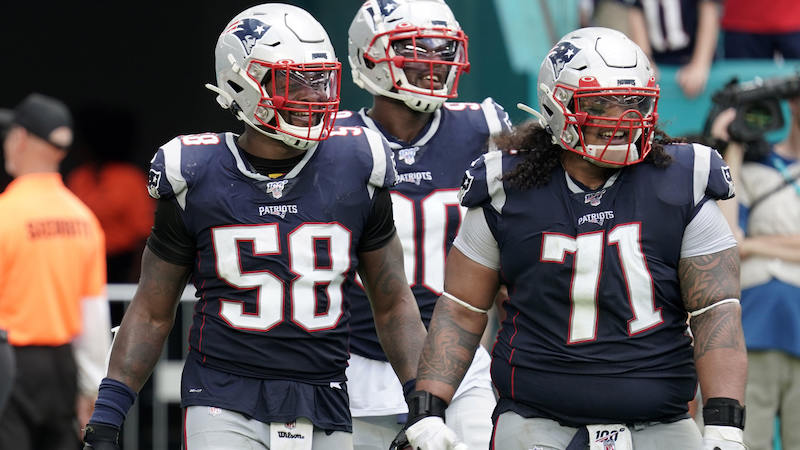 New England Patriots linebacker Jamie Collins