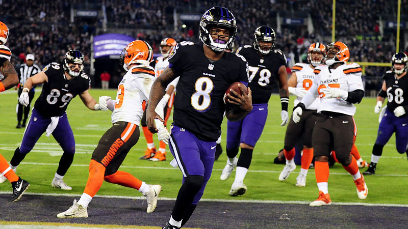 Baltimore Ravens quarterback Lamar Jackson