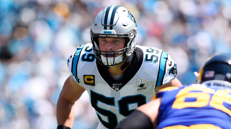 Carolina Panthers middle linebacker Luke Kuechly