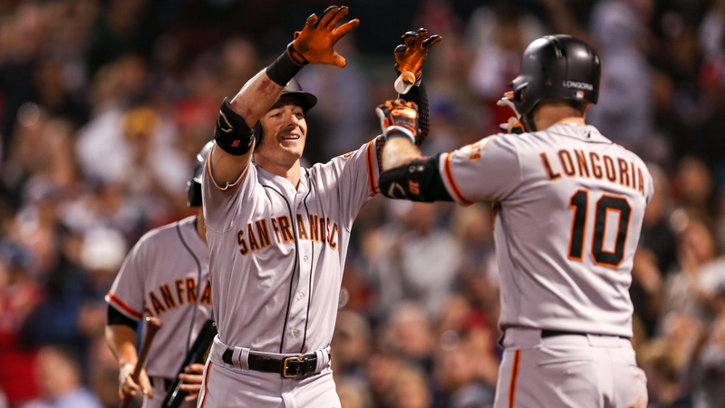 San Francisco Giants' Mike Yastrzemski And Evan Longoria