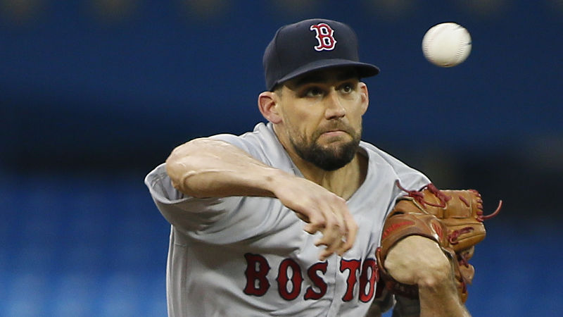 Boston Red Sox pitcher Nathan Eovaldi
