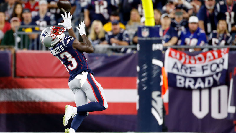 Patriots wide receiver Phillip Dorsett