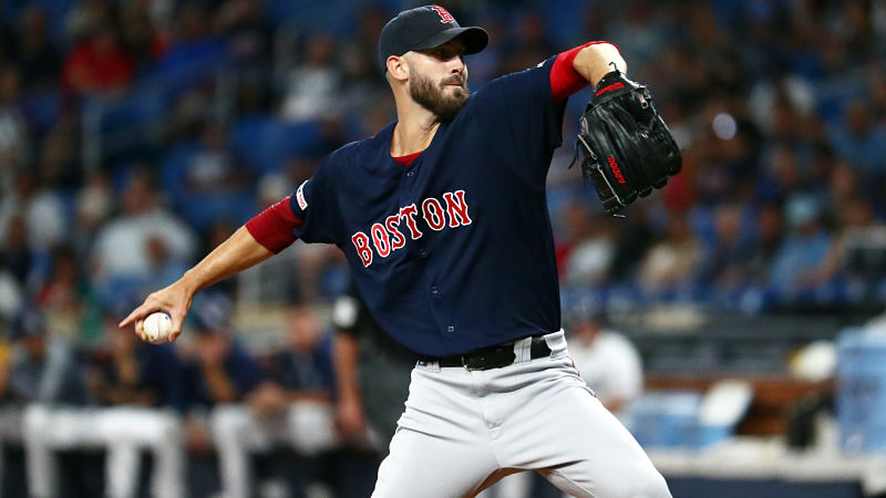 Boston Red Sox starting pitcher Rick Porcello