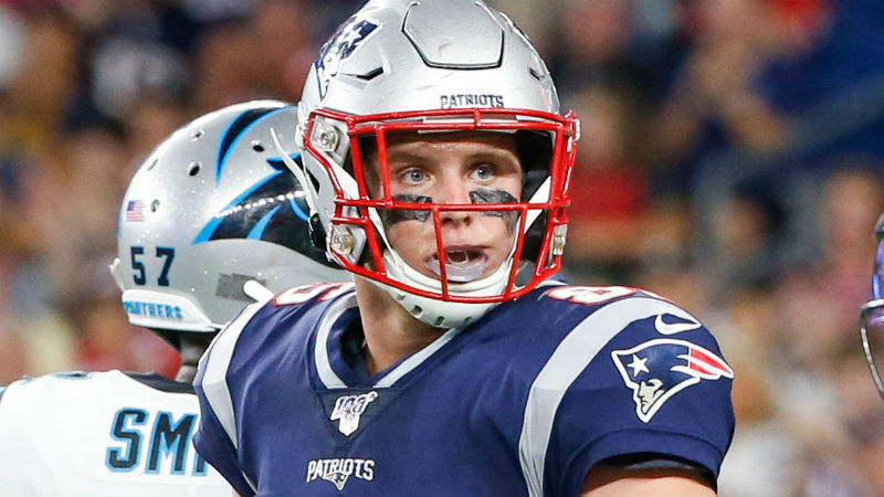 New England Patriots tight end Ryan Izzo