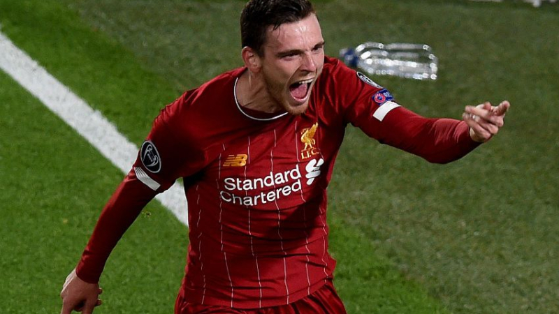 Liverpool defender Andy Robertson
