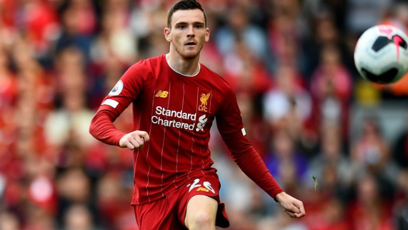 Liverpool defender Andrew Robertson