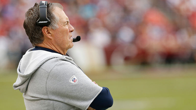 New England Patriots head coach Bill Belichick