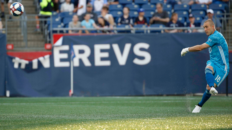 New England Revolution goalkeeper Brad Knighton
