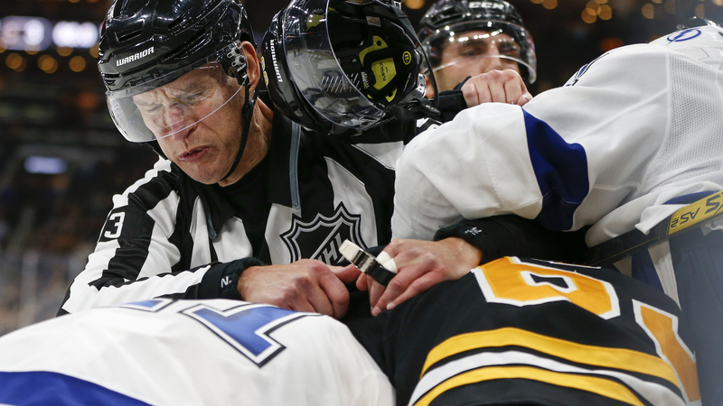 Bruins winger Brady marchand, Lightning center Brayden Point