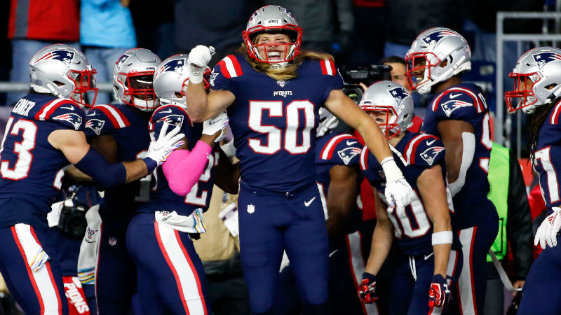 New England Patriots defensive end Chase Winovich