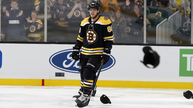 Boston Bruins winger David Pastrnak