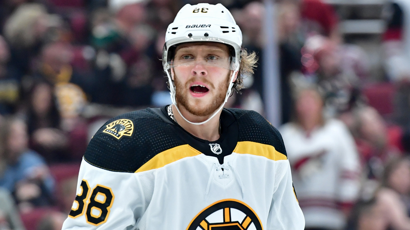 Boston Bruins' David Pastrnak