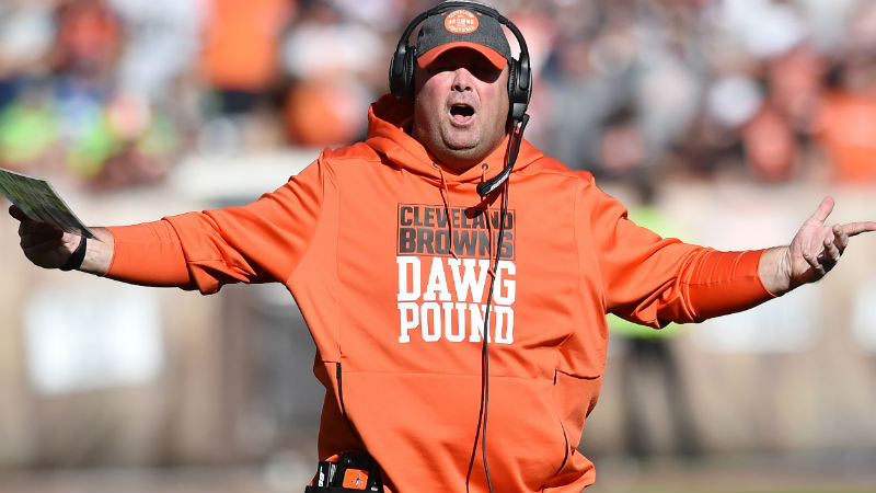 Cleveland Browns head coach Freddie Kitchens