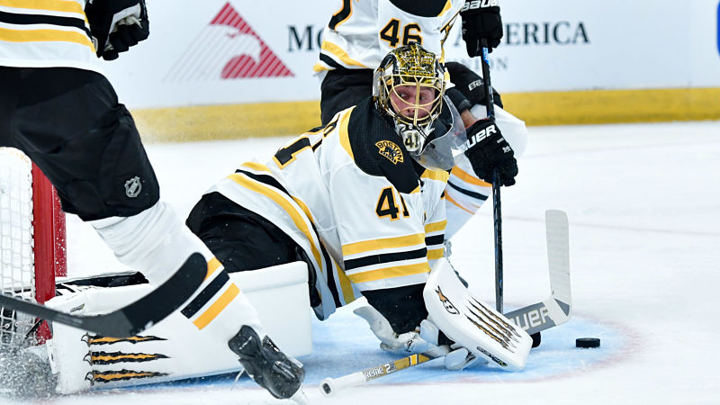 Boston Bruins goalie Jaroslav Halak