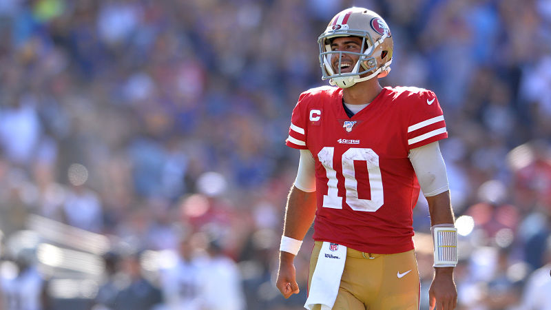 San Francisco 49ers quarterback Jimmy Garoppolo
