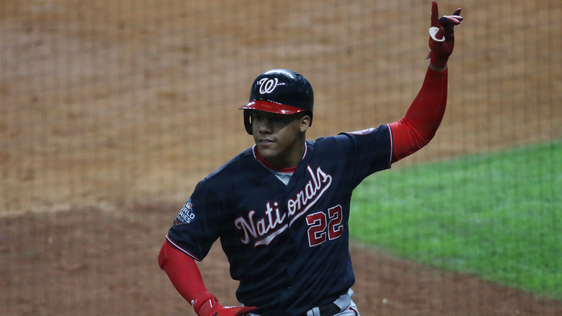 Nationals left fielder Juan Soto