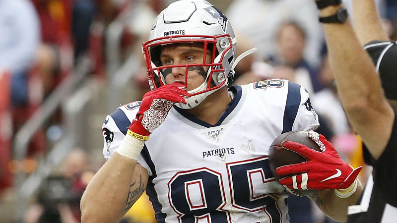 New England Patriots tight end Ryan Izzo