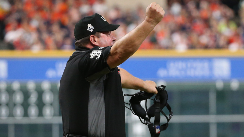 MLB umpire Sam Holbrook