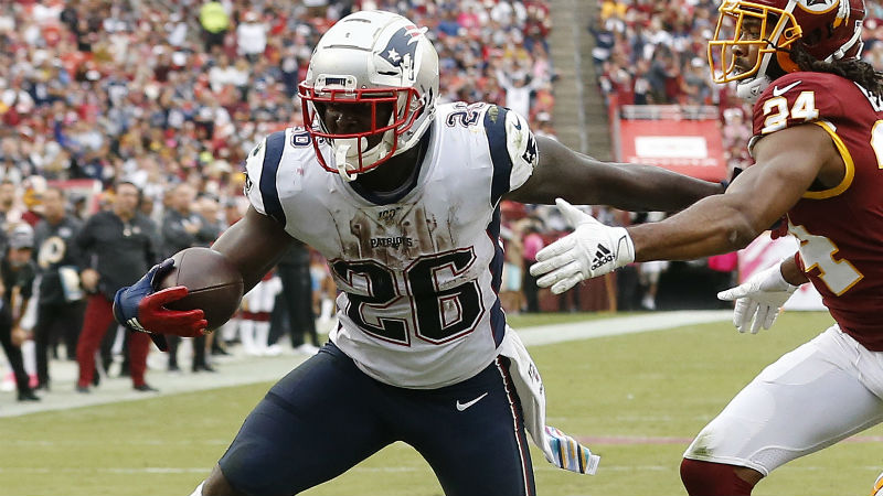 New England Patriots running back Sony Michel