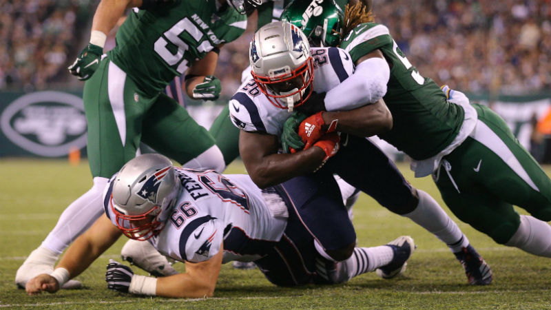 New England Patriots running back Sony Michel